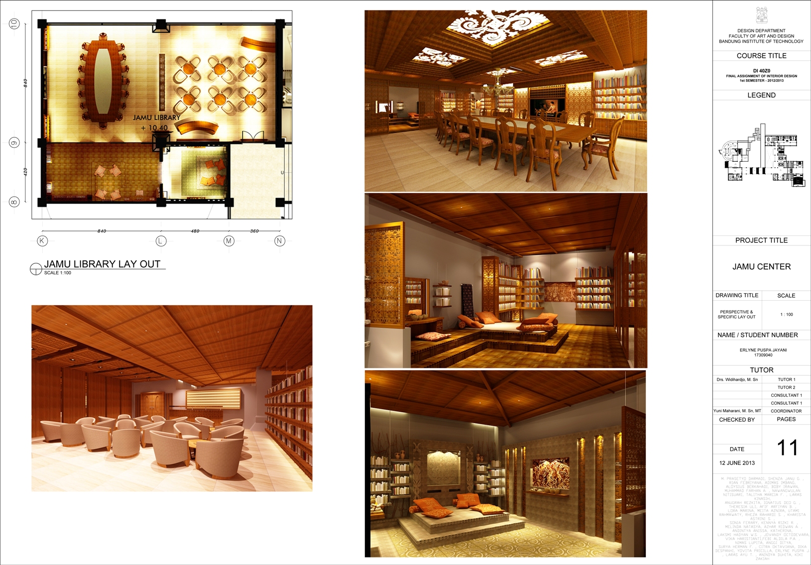 Jamu Center Library with Different Concept